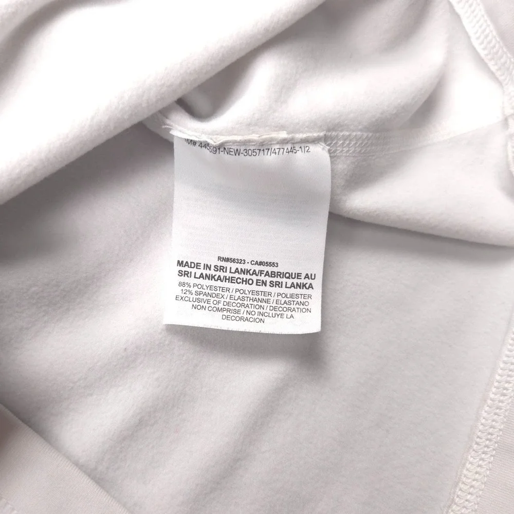 Nike Pro Dri-FIT Quarter Zip Pullover Women M Black White Geometric Thumbholes